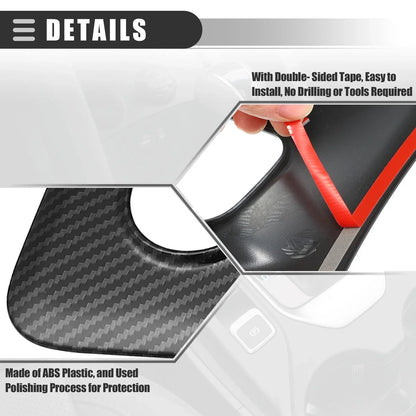 Carbon Fiber Central Control Gear Shift A/C Panel Trim for Dodge Charger (2015-2022)