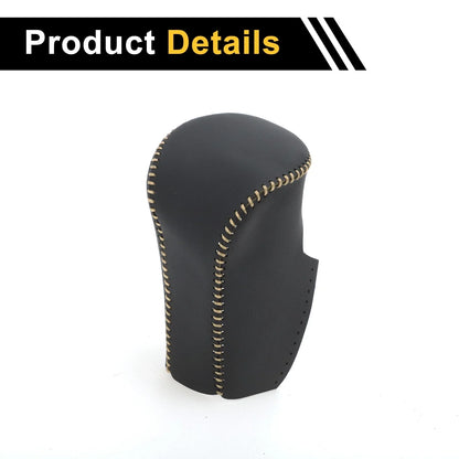 Gear Shift Knob Cover for Honda Accord 2008-2012 Black Beige Faux Leather