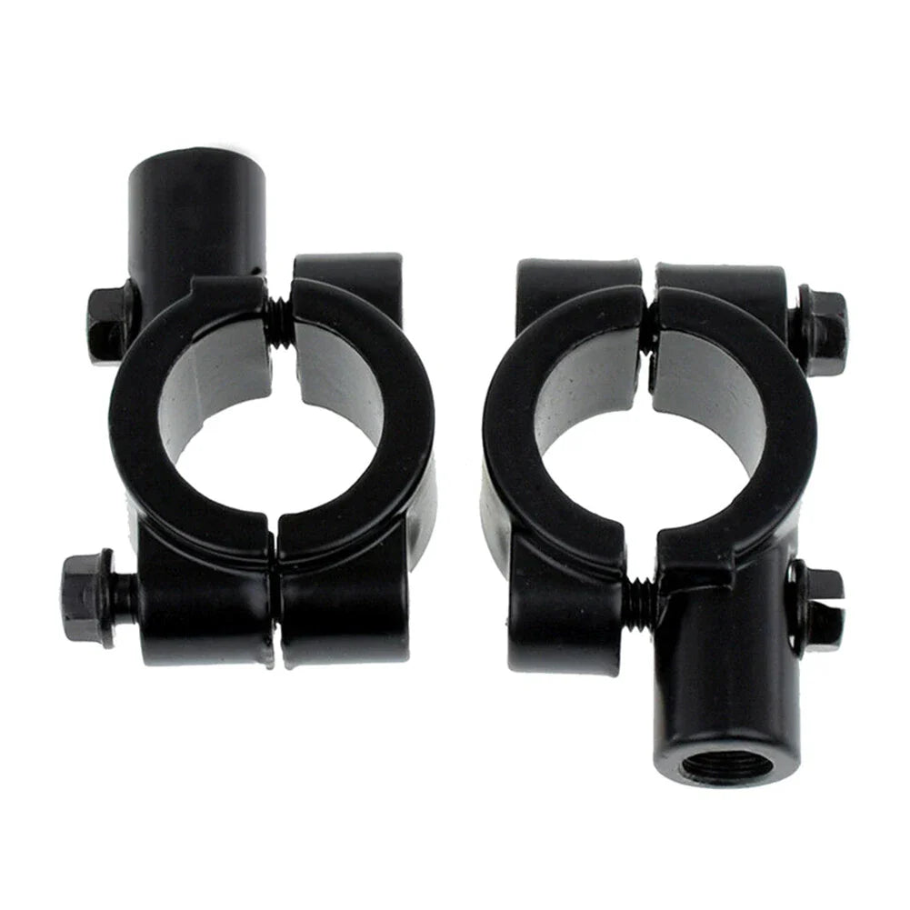22MM M8 Black Motorcycle Handlebar Mirror Mount Clamp