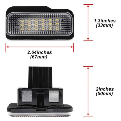 LED License Plate Lights for Mercedes Benz W203 W211 W219 (2000-2010)