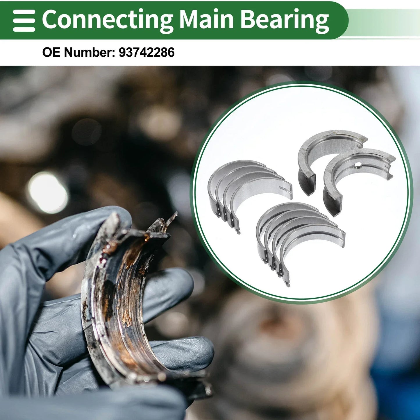 Main Bearing Set for Hyundai Accent (1995-2011) - 10 Pcs
