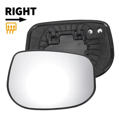 Right Side White Heated Mirror Glass for Honda Jazz