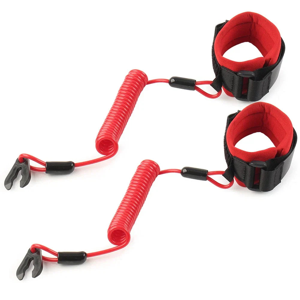 Yamaha Jet Ski Emergency Stop Switch Safety Lanyard Cord Red