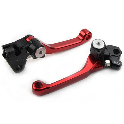 Dirt Clutch Brake Levers RED for Kawasaki KX450F (2006-2012)