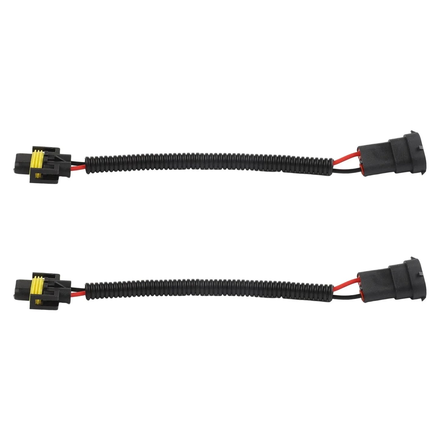 2 x Adapter Wiring Harness Plugs Prewired M/F H11 H8 H9