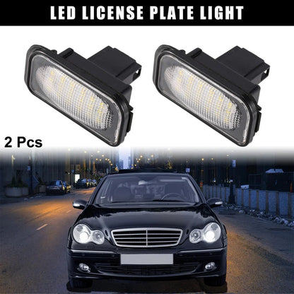 2 x LED License Plate Lights for Mercedes-Benz C320 C350 C230 C280 (2001-2010)