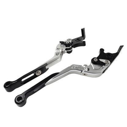CNC Silver Extendable Brake Clutch Levers for Yamaha FJR 1300, XJR1300 (04-20)