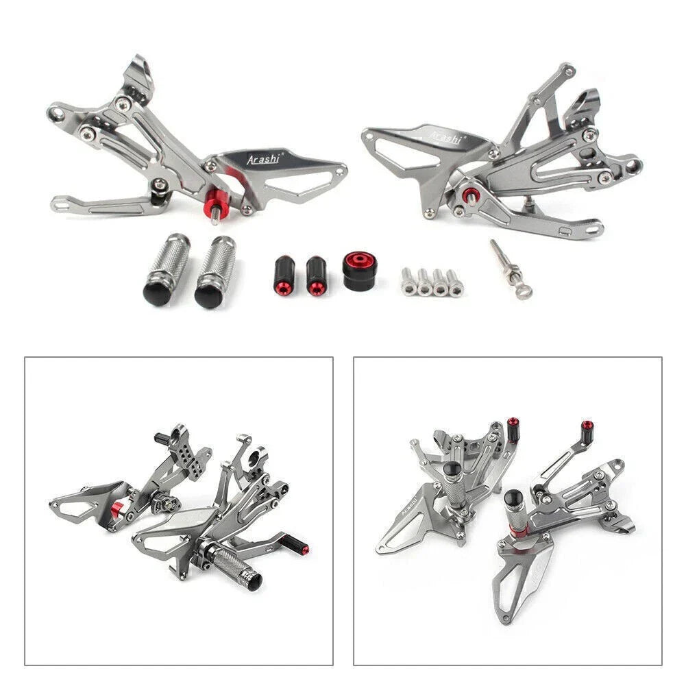 Rearset Foot Pegs for Ducati Panigale V4 (2018-2020) - Silver