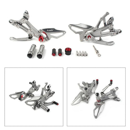 Rearset Foot Pegs for Ducati Panigale V4 (2018-2020) - Silver