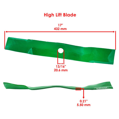 Deck High Lift Blade Replacement for John Deere (2000–2000)