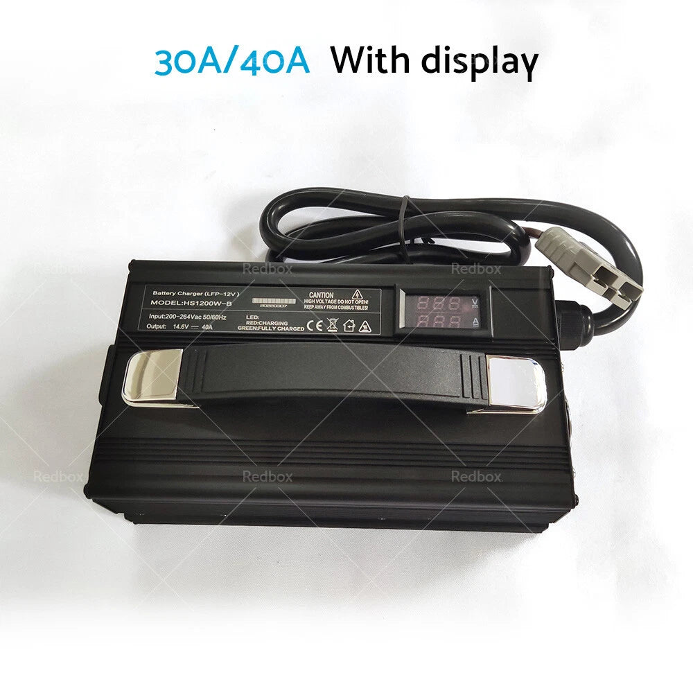 30A 14.6V Lithium Battery Charger AC/DC for Lithium Iron LiFePO4 OZ