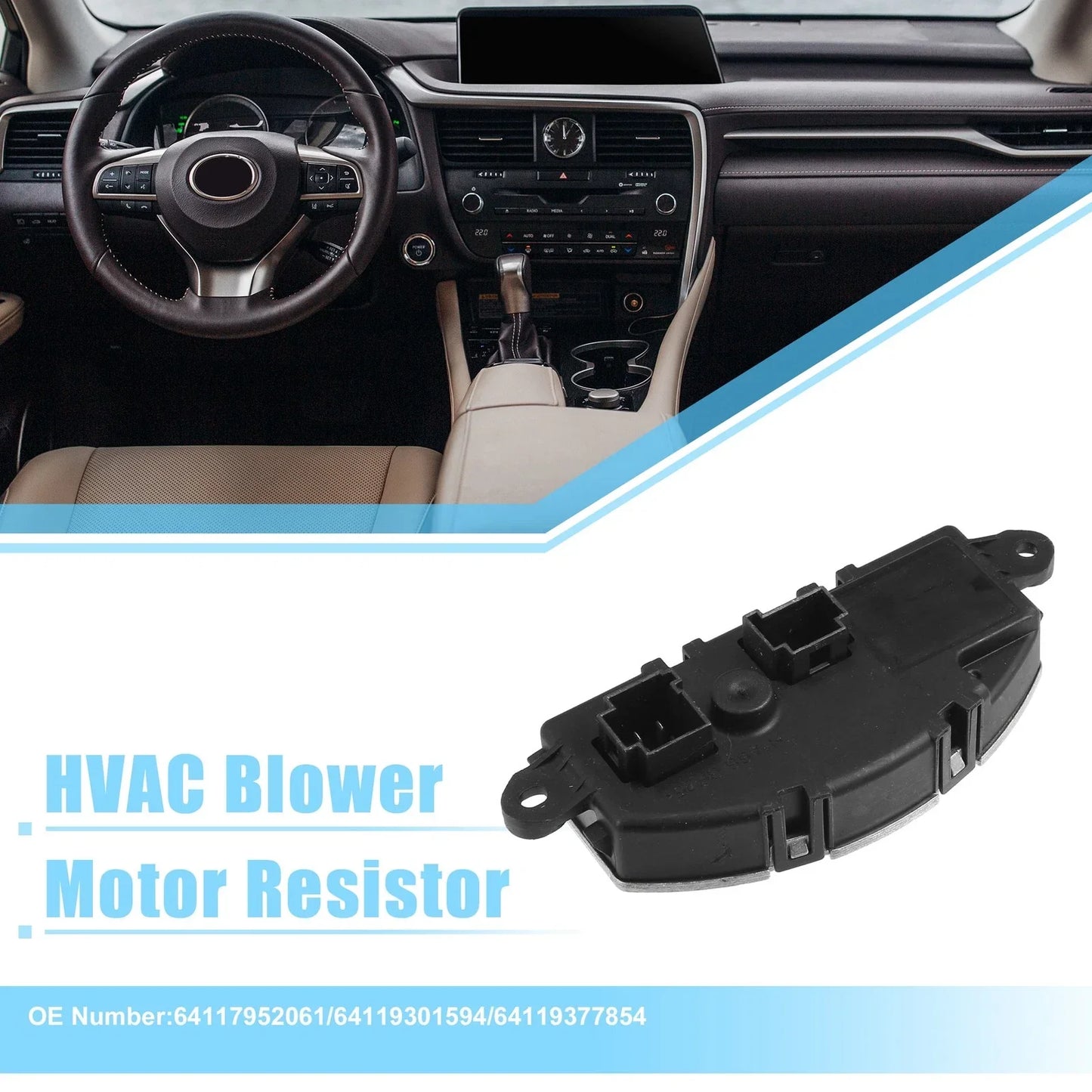 HVAC Heater Blower Motor Resistor for BMW X1 (2016 - 2022)