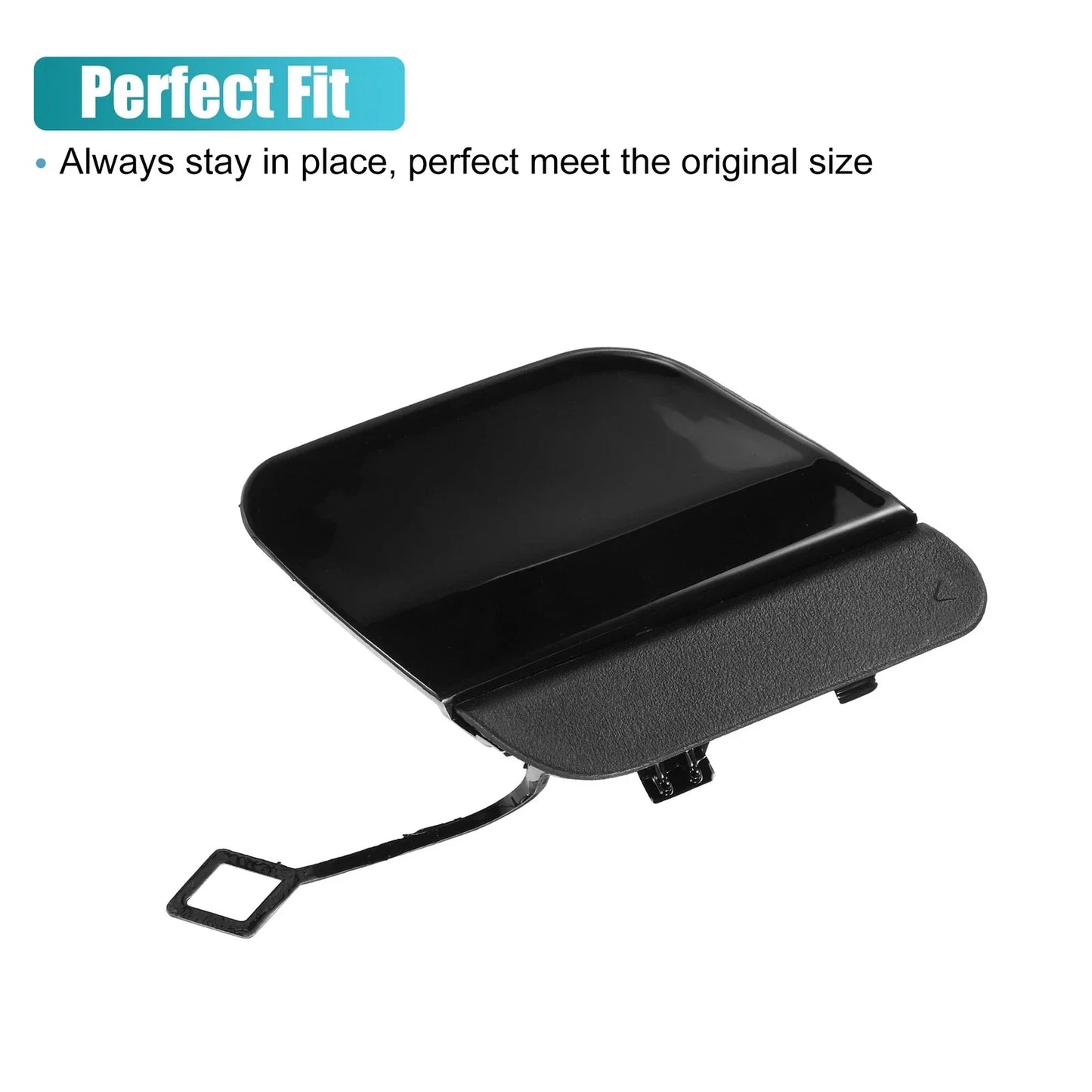 Rear Bumper Tow Hook Cover for Mercedes E-Class (2017-2023) Glossy Black