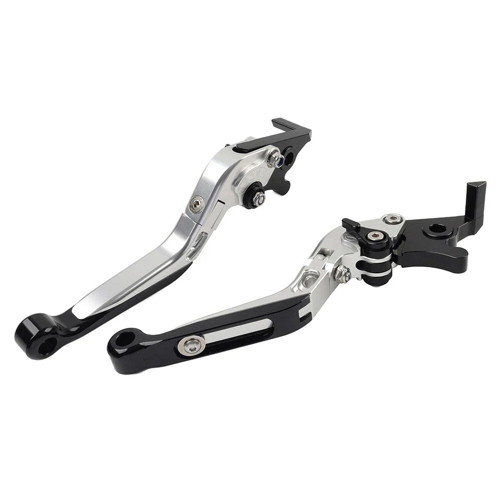 Silver Extendable Brake Clutch Levers for Suzuki GSXR600 GSXR750 GSXR1000 (06-10)