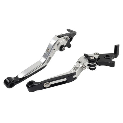 Silver Extendable Brake Clutch Levers for Suzuki GSXR600 GSXR750 GSXR1000 (06-10)