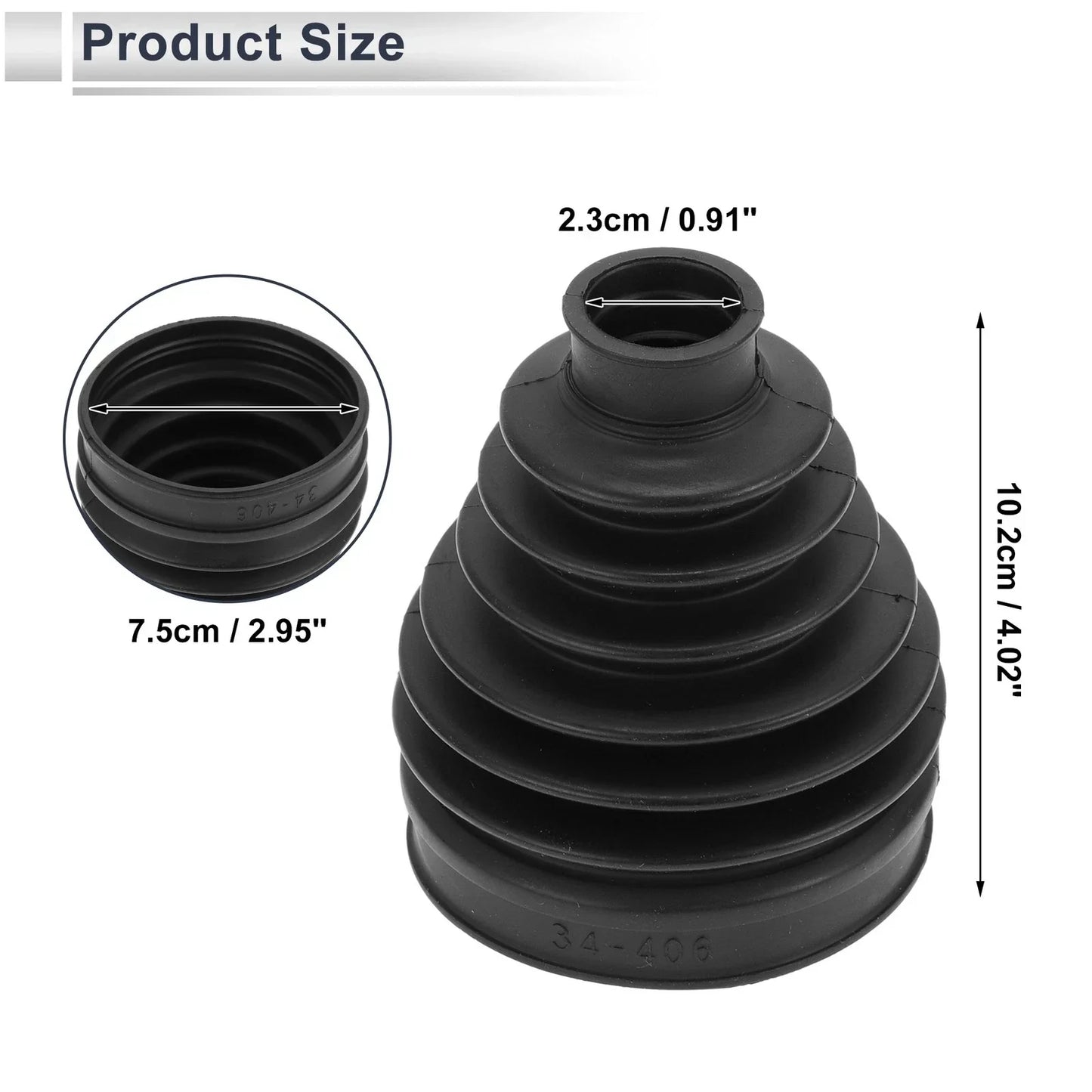 Inner CV Joint Boot Kit for Mercedes-Benz C300 (2008-2014) - 2 x Clamps