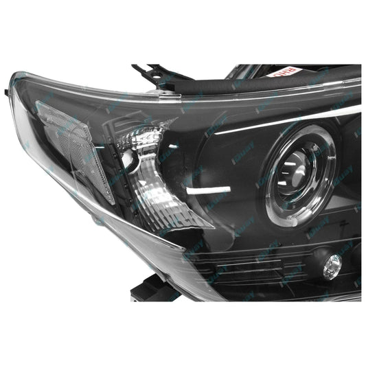 Angel-eye Projector LED BLACK Headlights for Toyota Landcruiser 200 07-15