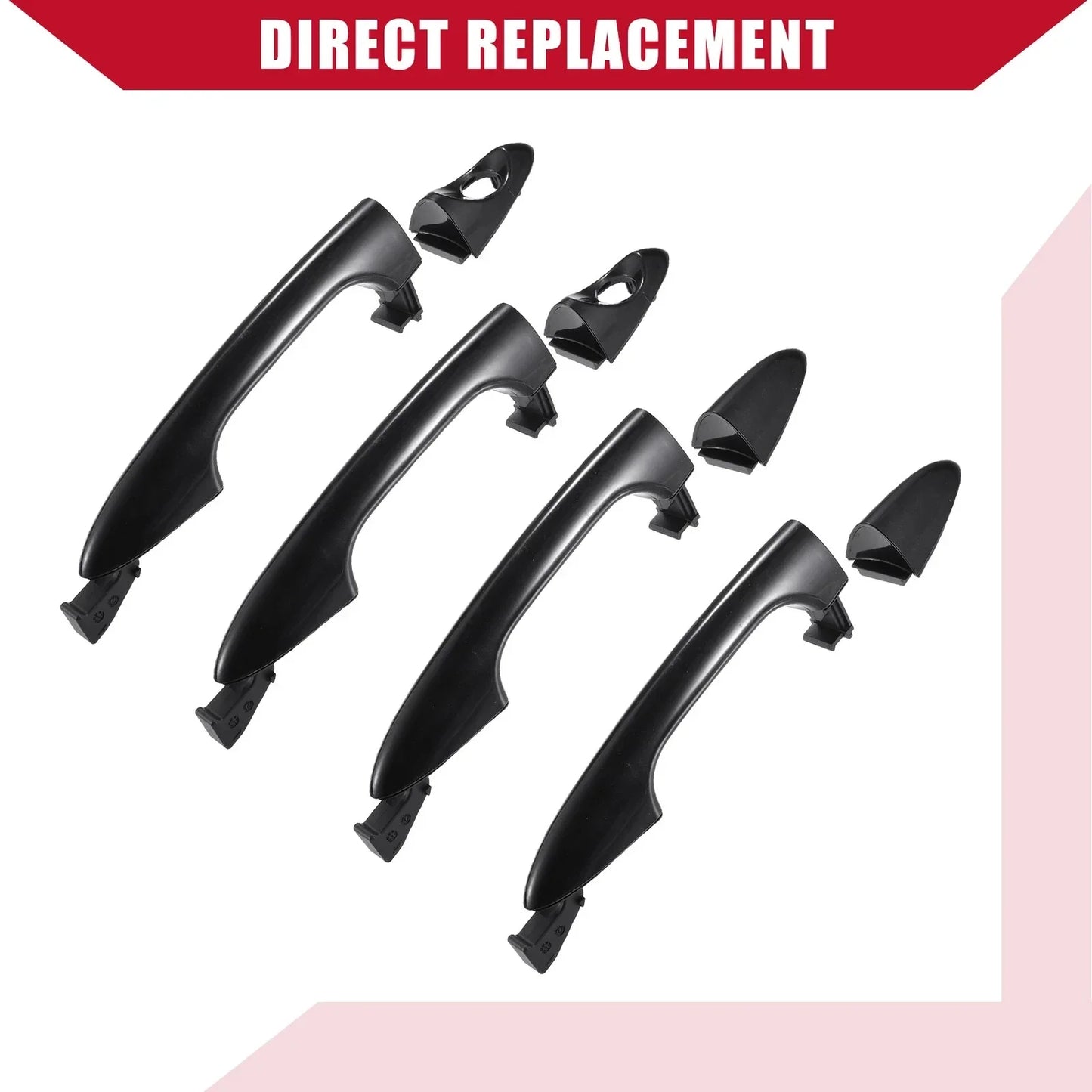Door Handle Set for Hyundai Accent (2010-2017) - Front & Rear Replacement