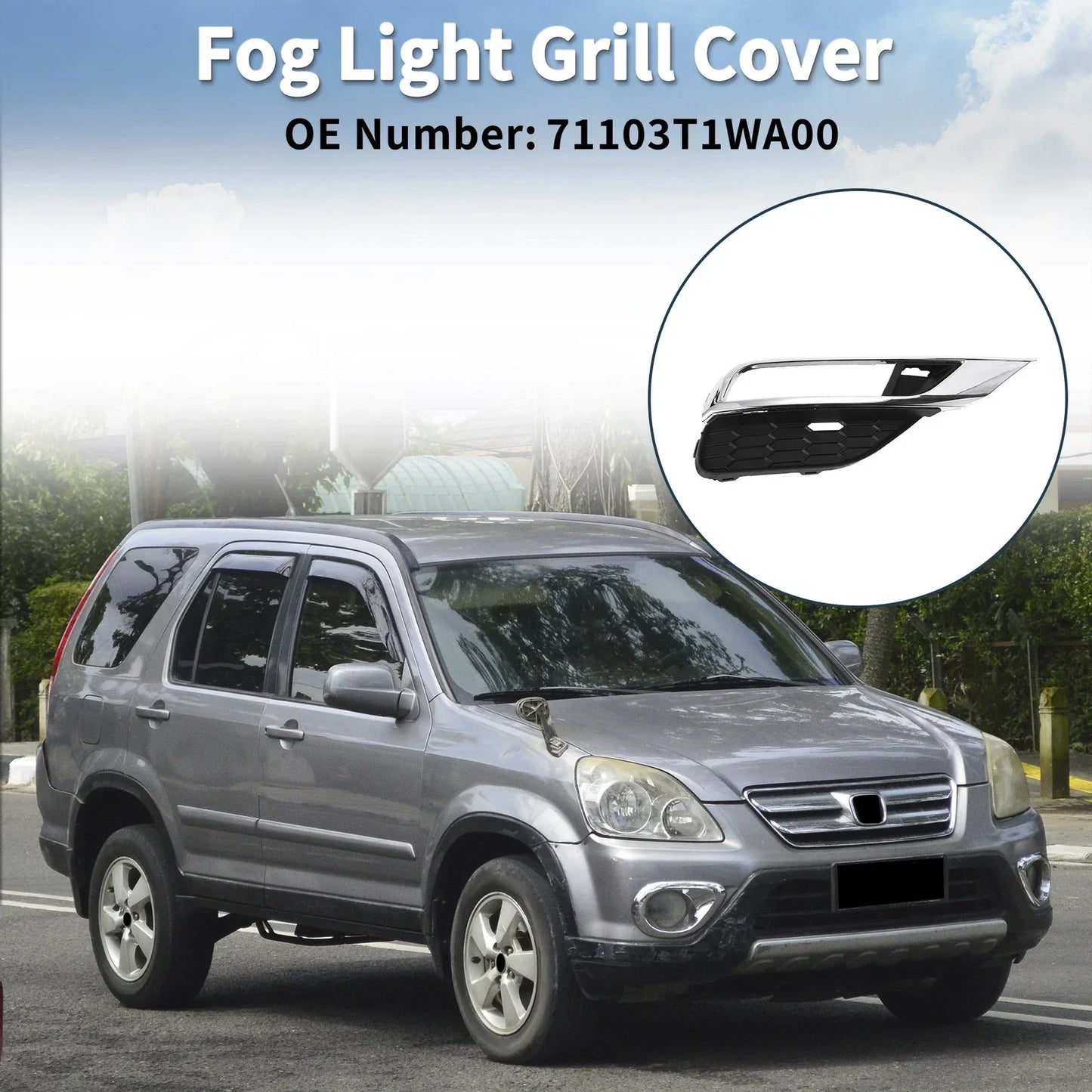 Front Right Fog Light Grill for Honda CRV (2015-2016)