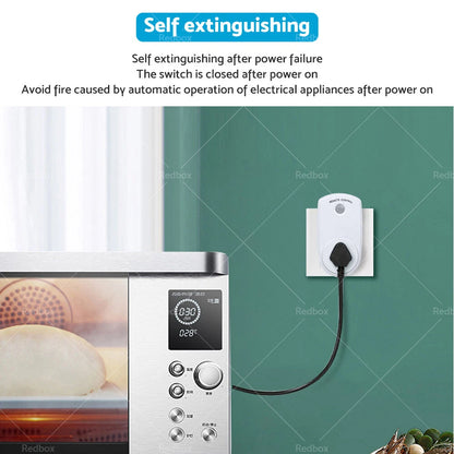 Wireless Power Switch Mains Socket & Remote Controller AU Plug (1 Pack)