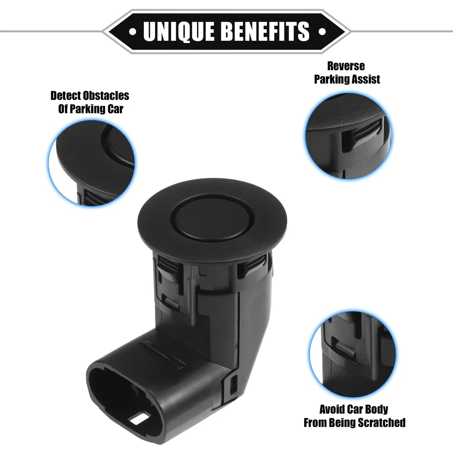 Reverse Parking Assist Sensor for Honda City T9N (2014-2019) ABS Black