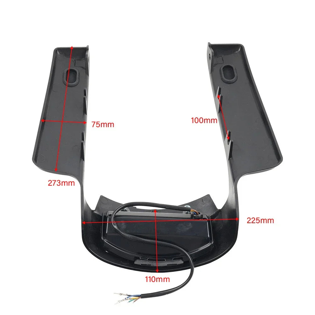 Rear Mudguard Fascia Extension Filler with Light for Harley Touring (2009-2013)