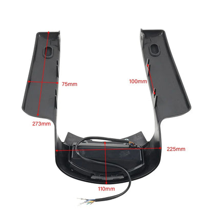 Rear Mudguard Fascia Extension Filler with Light for Harley Touring (2009-2013)