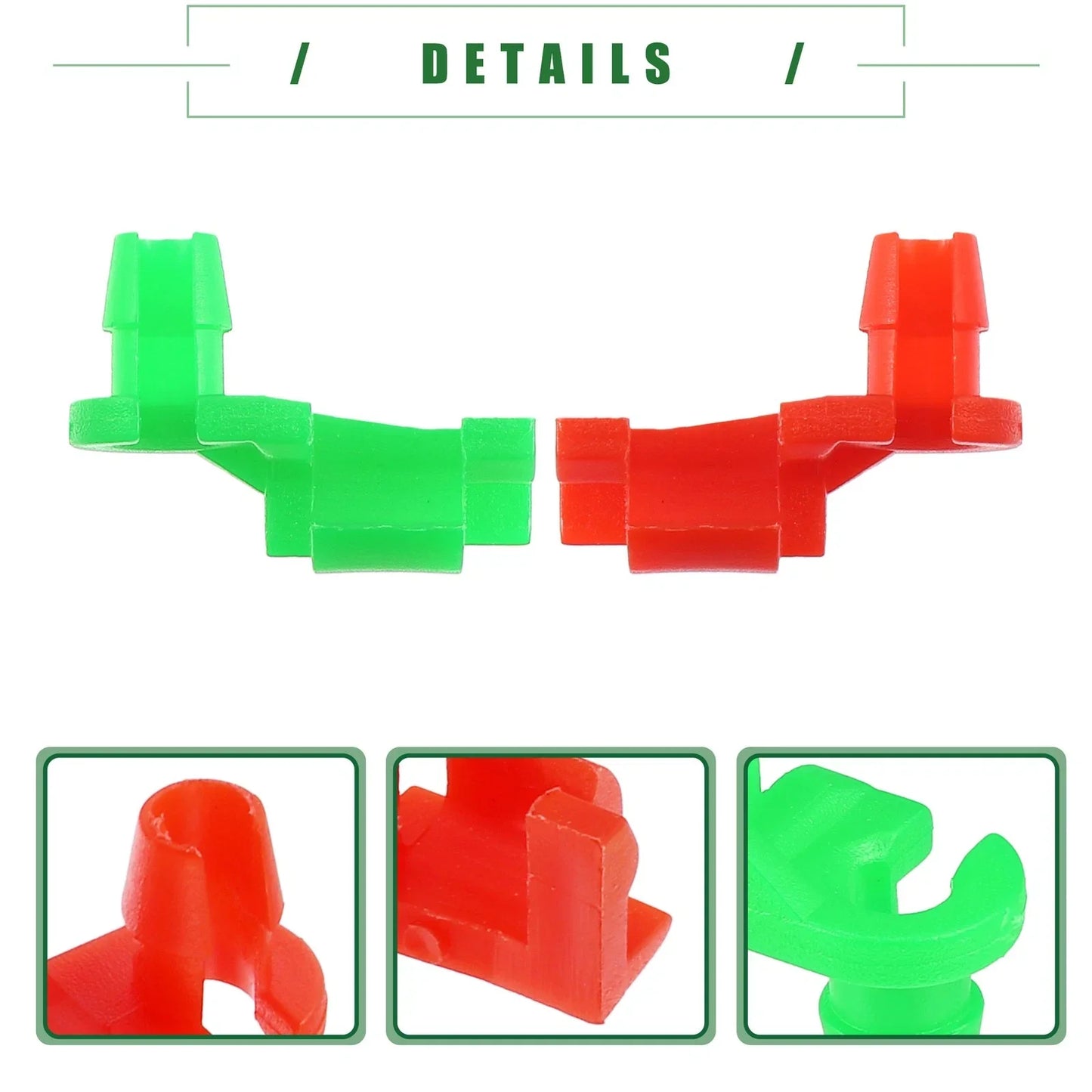 Tailgate Handle Rod Clips 2 x for Chevrolet Silverado (1999-2009)