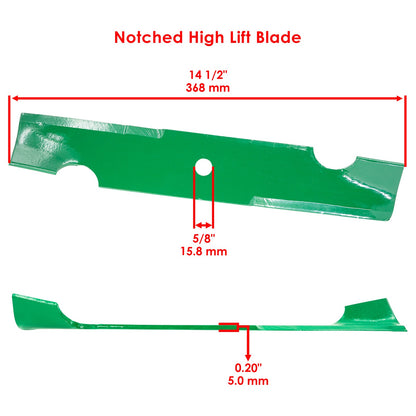 Deck Blade Replacement for Ariens and Gravely Notched Hi-Lift (2000–2010)