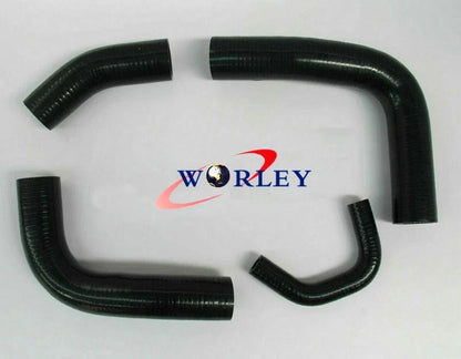 BLACK Silicone Heater Hose Kit for Toyota Land Cruiser 80 Series (1990-1997)