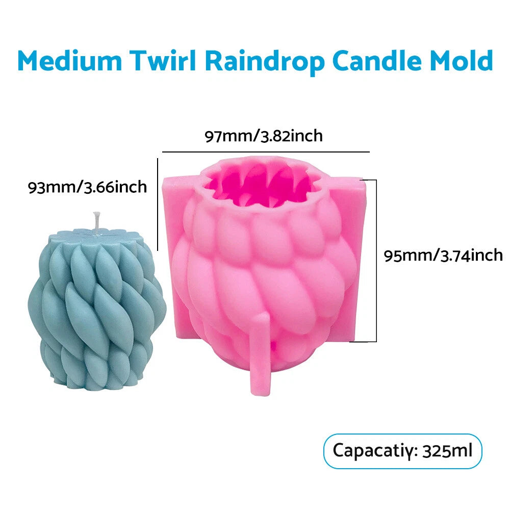 3D Silicone Candle Molds for DIY Craft Epoxy Casting