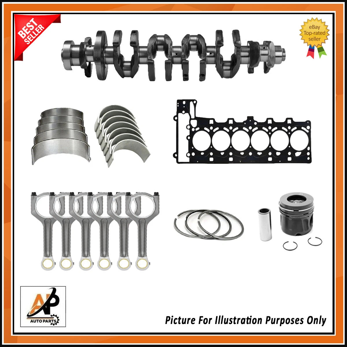 Crankshaft Rebuild Kit Parts for BMW Z4 X6 3.0 Petrol N54 (2009–2015)