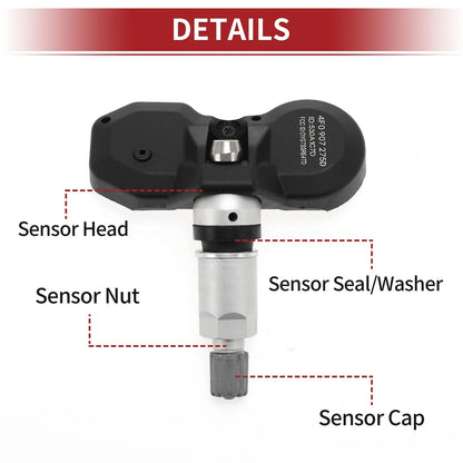 Tire Pressure Sensor 433MHz for Porsche Boxster (2012-2016) 1 x Sensor