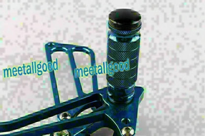 Adjustable Rearset Footpegs for Honda CBR900 (1993-1999) Blue