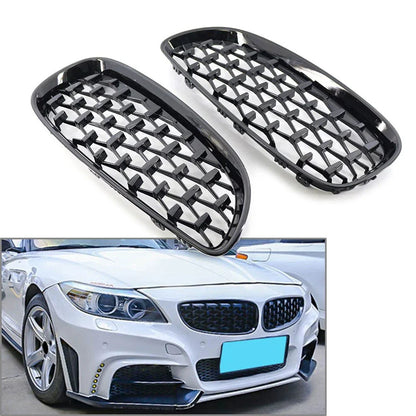 Front Upper Bumper Mesh Grille for BMW E89 Z4 (2009-2016) Gloss Black