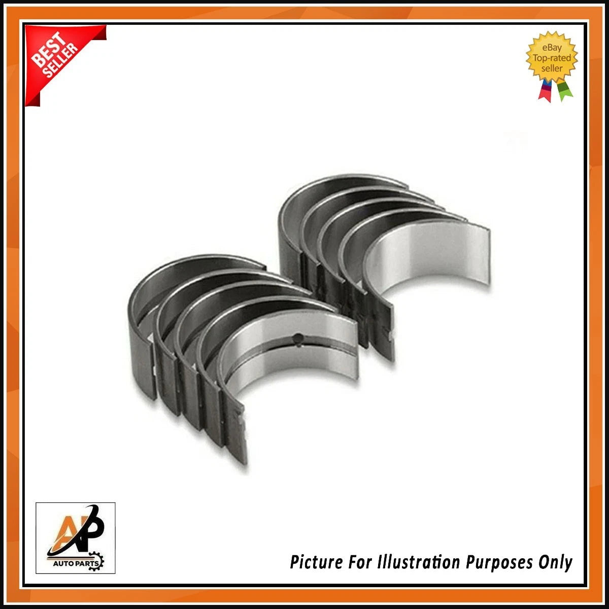 Engine Main Crankshaft Bearings Set 0.50 Replacement for Ford Focus Mondeo (2015–2023)