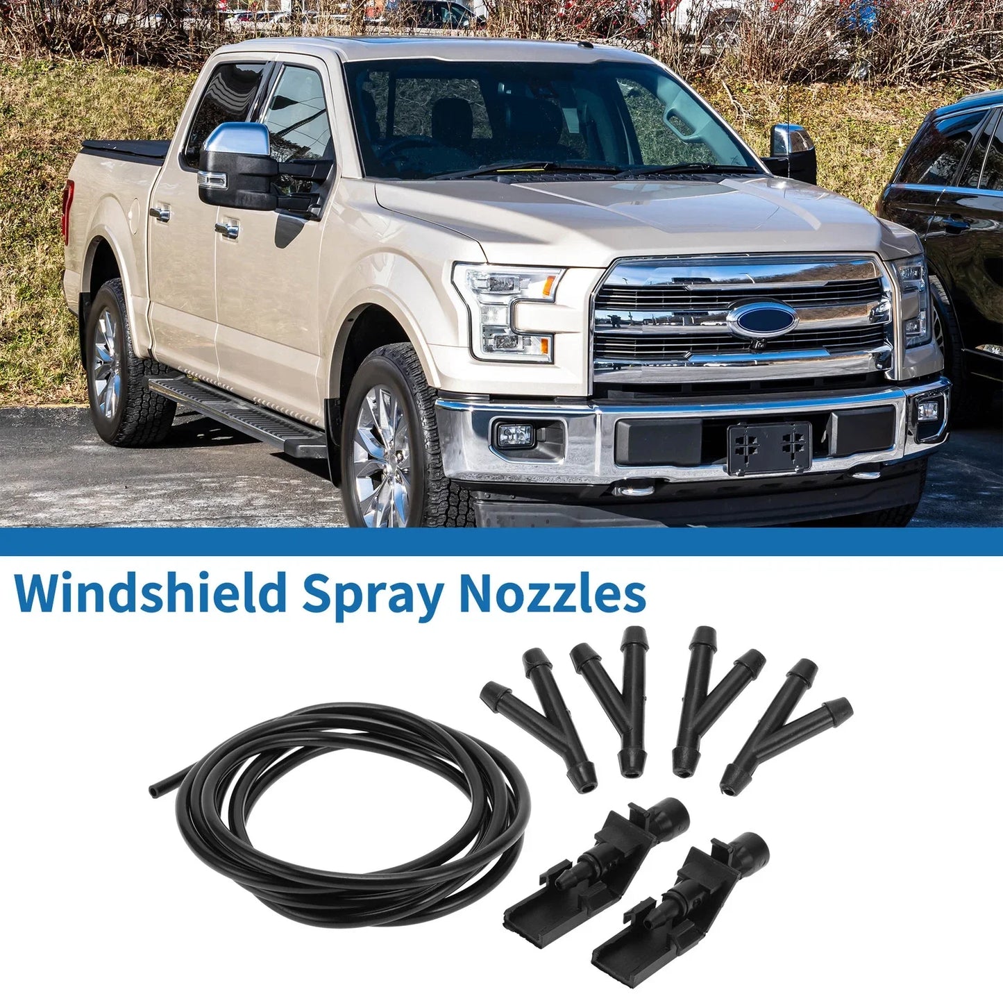 Front Windshield Washer Nozzles Set for Honda HR-V (2016-2017)