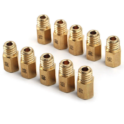 10 Pcs Carburetor Main Jet for MIKUNI VM/TM/TMX AX100 (50-95)