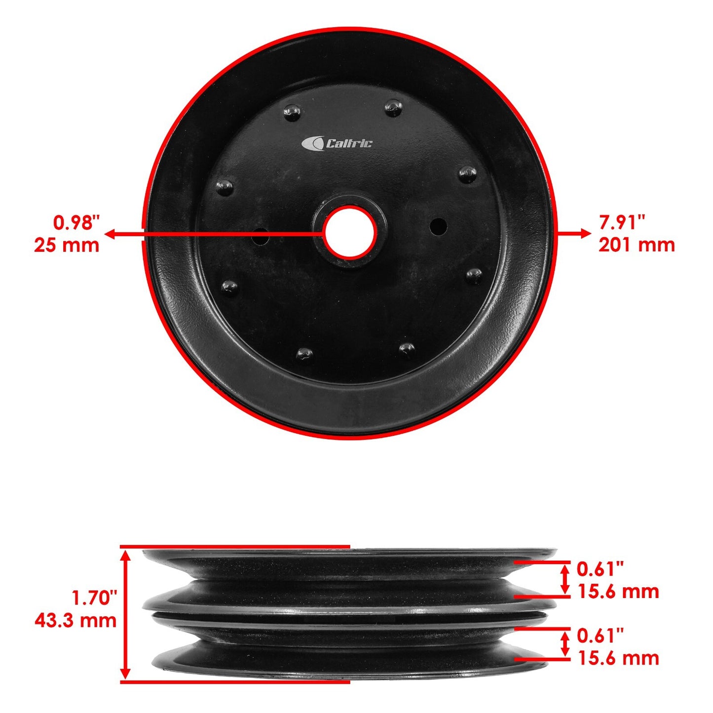 Deck Pulley Replacement Set for Exmark LAS23 LAS25 LAS28 (2007–2021)