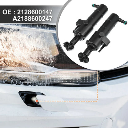 Front Left Right Headlight Washer Nozzles for Mercedes-Benz E350 E550 E63 AMG