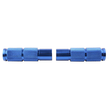 CNC Universal Motorbike Foot Pegs Rear Set Pedals - Blue