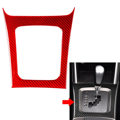 Red Carbon Fiber Gear Shift Panel Cover for Subaru Forester (2008-2013)