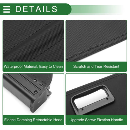 Car Trunk Retractable Cargo Cover for CHEVROLET Trax (2024-2025) Gloss Black