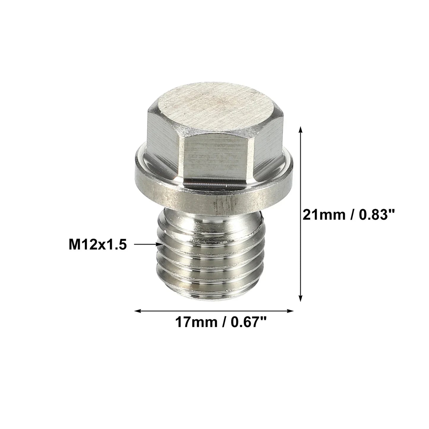 M12x1.5 Engine Oil Drain Plug with Washer for Mercedes-Benz