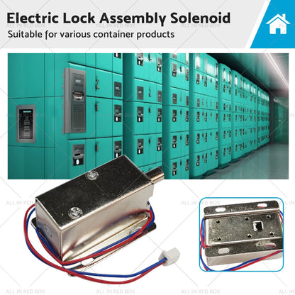 12V Electric Release Solenoid Latch Lock for Car (0.6A)