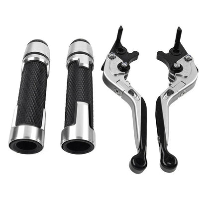 Folding Extendable Brake Clutch Levers & Handlebar Grips for Kawasaki ZX6RR