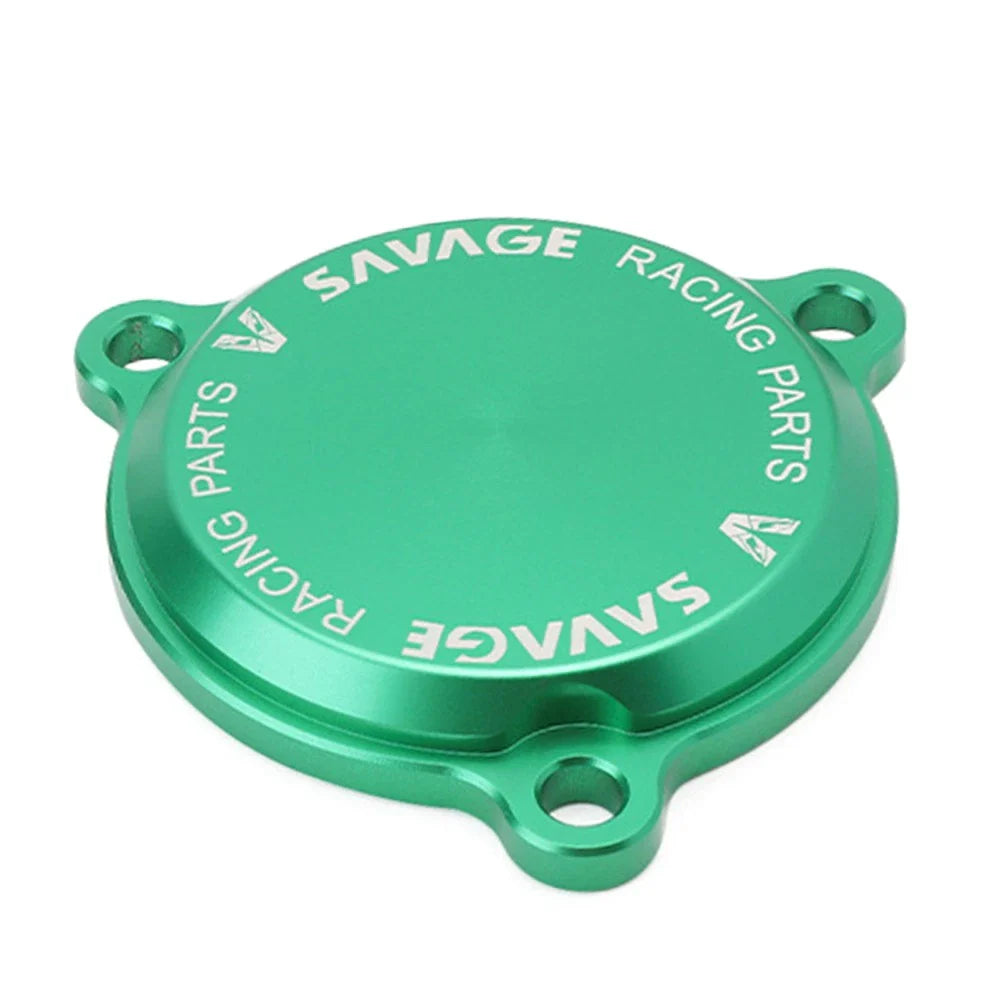 Engine Oil Filter Cover Cap Green for KAWASAKI KLX 140 140L 2018-2023