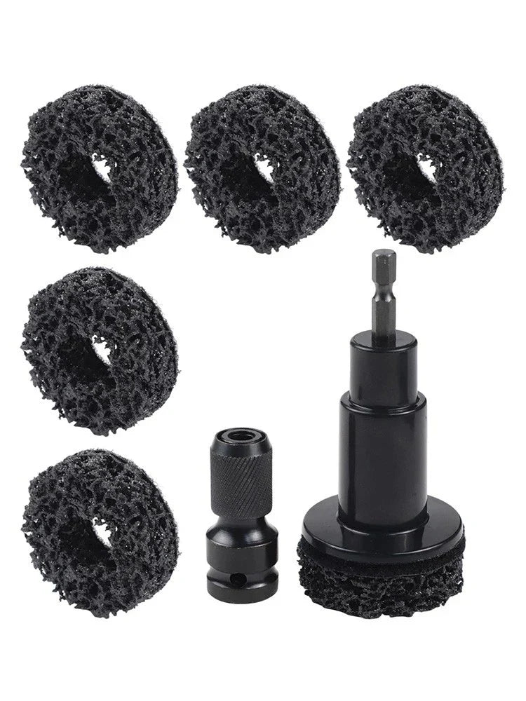 8PCS Automotive Tool Set for Rust Removal on Brake Discs and Hub Shafts