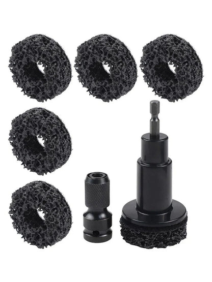8PCS Automotive Tool Set for Rust Removal on Brake Discs and Hub Shafts