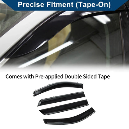 Car Window Deflectors for Hyundai Santa Fe Side Window Vent Visors (2007-2012)